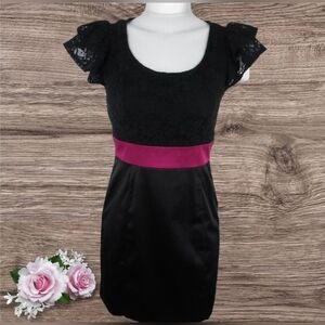 Vintage Forever 21 Black Lace Dress Medium